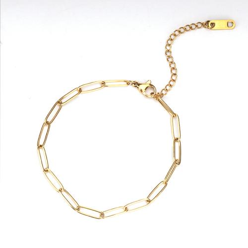 Titanium Steel Bracelet and Necklace, gold color plated & for woman 