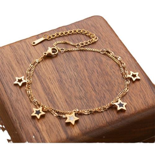 チタン鋼 ブレスレット, とともに アクリル, メッキ, ファッションジュエリー & 女性用, 無色, 長さ:約 17.8 センチ, 売り手 パソコン