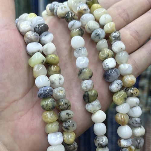 Opale goutte, Irrégulière, DIY, couleurs mélangées Environ 38 cm, Vendu par brin