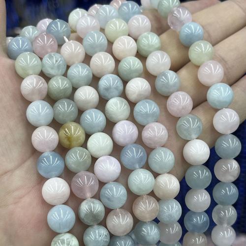 Morganite Beads, Round, DIY, multi-colored Approx 38 cm 