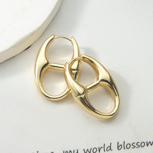 Латунь Основа для сережки, Другое покрытие, ювелирные изделия моды, Золотой, не содержит никель, свинец продается Пара