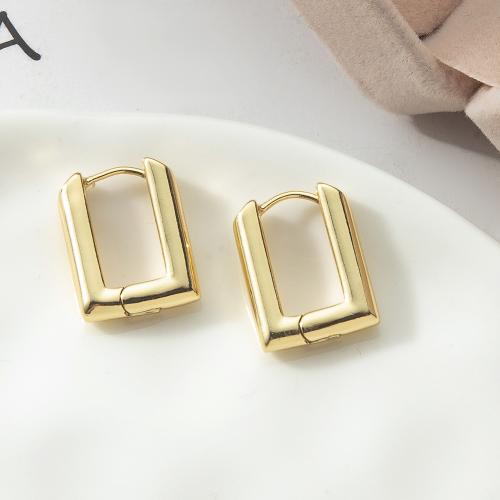 Латунь Основа для сережки, Другое покрытие, ювелирные изделия моды, Золотой, не содержит никель, свинец продается Пара