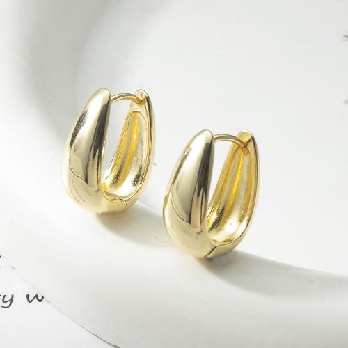 Латунь Основа для сережки, Другое покрытие, ювелирные изделия моды, Золотой, не содержит никель, свинец продается Пара