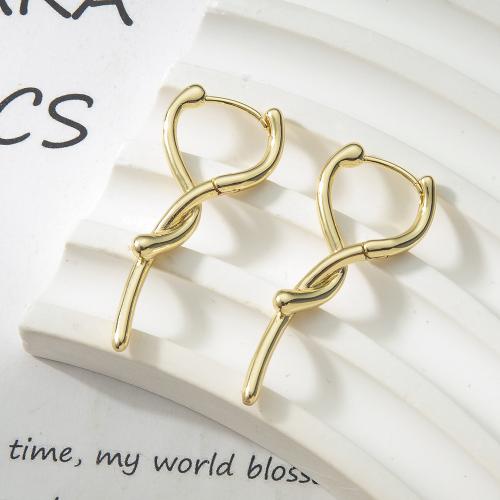 Латунь Основа для сережки, Другое покрытие, ювелирные изделия моды, Золотой, не содержит никель, свинец продается Пара