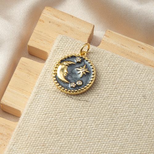 Messing Anhänger, plattiert, Modeschmuck & mit Strass, keine, frei von Nickel, Blei & Kadmium, 15.8x2.7x21.3mm, verkauft von PC