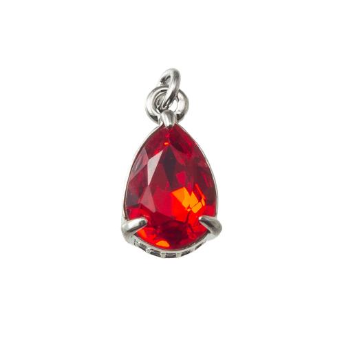 Cubique Pendentif en laiton zircon pavent, Placage, bijoux de mode & pavé de micro zircon, plus de couleurs à choisir, protéger l'environnement, sans nickel, plomb et cadmium Vendu par PC