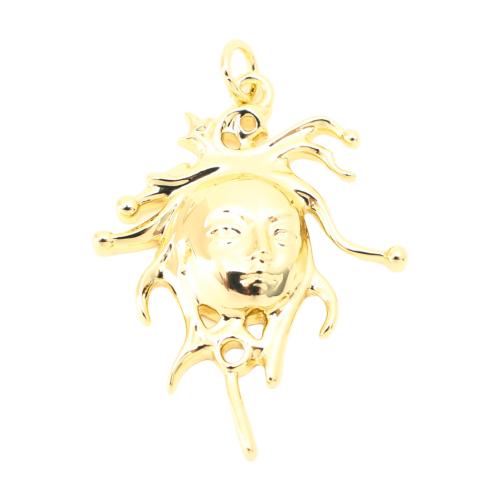 Hollow Brass Pendants, DIY, golden 