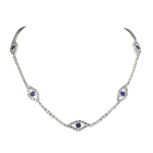 laiton collier, avec zircon cubique, bijoux de mode & pour femme, plus de couleurs à choisir, Vendu par PC