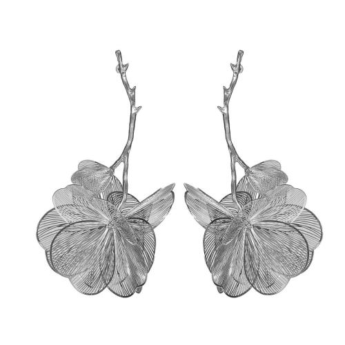 pendiente de latón, metal, chapado, Joyería & para mujer, más colores para la opción, Vendido por Par