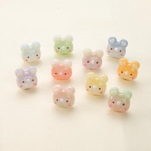 résine goutte, ours, DIY, plus de couleurs à choisir Diamètre inté Environ 1mm, Vendu par PC