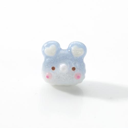 résine goutte, ours, DIY, plus de couleurs à choisir Diamètre inté Environ 1mm, Vendu par PC