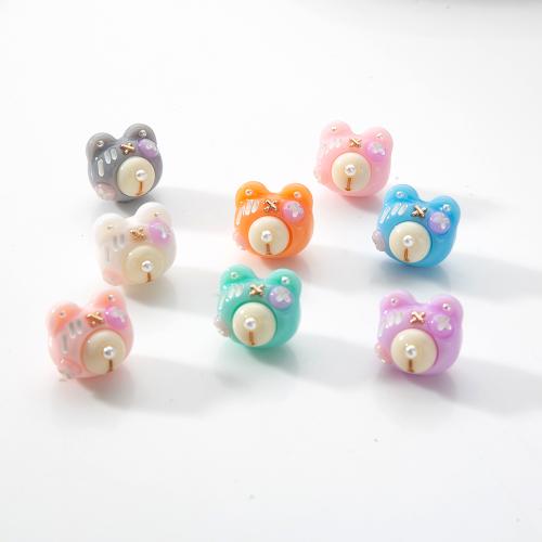 résine goutte, avec perle de plastique & laiton, DIY, plus de couleurs à choisir Diamètre inté Environ 1mm, Vendu par PC