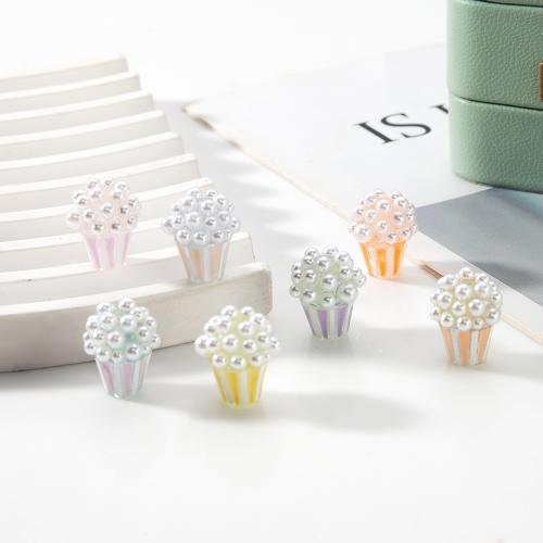 résine goutte, avec perle de plastique, Maïs soufflé, DIY, plus de couleurs à choisir Vendu par PC