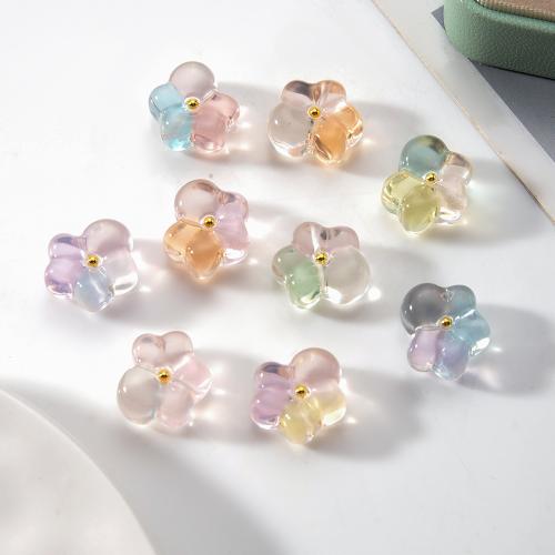 résine goutte, avec laiton, fleur, DIY, plus de couleurs à choisir Vendu par PC