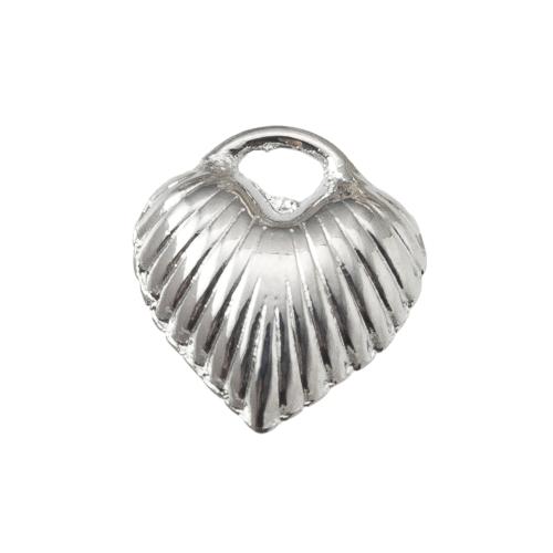 Brass Heart Pendants, plated, DIY nickel, lead & cadmium free 