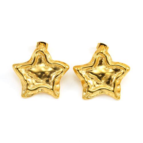 Boucle en acier inoxydable, Acier inoxydable 304, Plaqué or 18K, bijoux de mode & styles différents pour le choix & pour femme, Vendu par paire