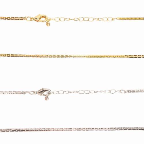 laiton collier, bijoux de mode & unisexe, plus de couleurs à choisir Environ 470 mm, Vendu par PC