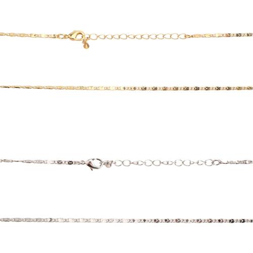 laiton collier, bijoux de mode & unisexe, plus de couleurs à choisir Environ 460 mm, Vendu par PC