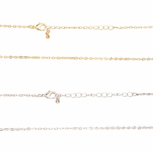 laiton collier, bijoux de mode & unisexe, plus de couleurs à choisir Environ 470 mm, Vendu par PC
