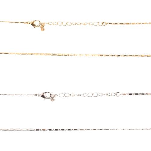 laiton collier, bijoux de mode & unisexe, plus de couleurs à choisir Environ 460 mm, Vendu par PC