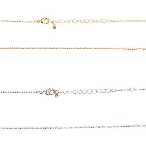 laiton collier, bijoux de mode & unisexe, plus de couleurs à choisir Environ 463 mm, Vendu par PC