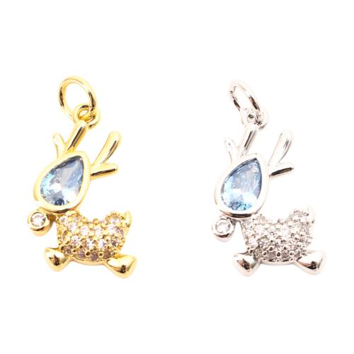 laiton Pendentif, DIY & pavé de micro zircon, plus de couleurs à choisir Vendu par PC