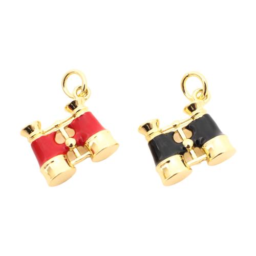 laiton Pendentif, Télescope, Placage de couleur d'or, DIY & émail, plus de couleurs à choisir Vendu par PC