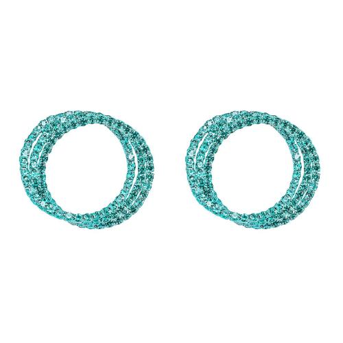 laiton Boucle d'oreille goutte, bijoux de mode & pour femme & avec strass, plus de couleurs à choisir, Vendu par paire