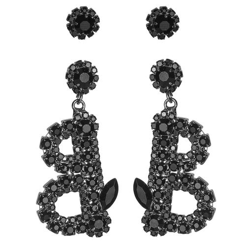 laiton Stud Set, 2 pièces & pour femme & avec strass, Vendu par PC