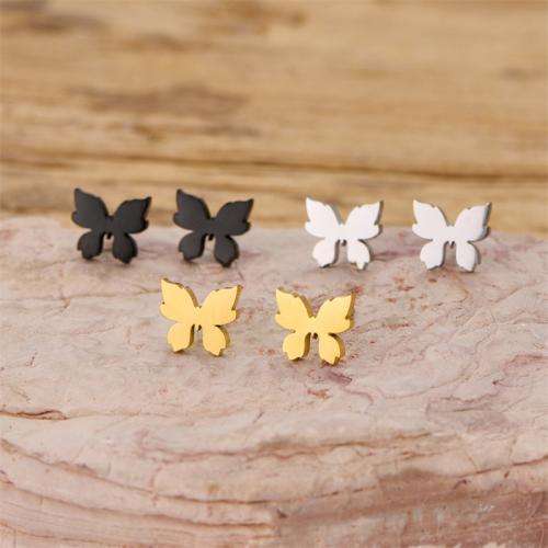 Boucle en acier inoxydable, Acier inoxydable 304, papillon, Placage, bijoux de mode, plus de couleurs à choisir Vendu par sac
