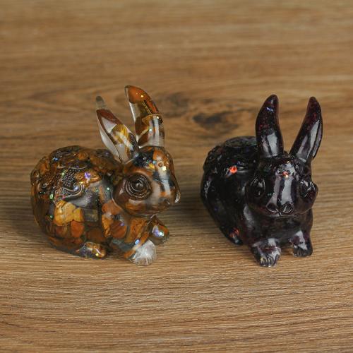 Gravier naturel décoration, avec résine, lapin, goutté d'époxy, différents matériaux pour le choix Vendu par PC