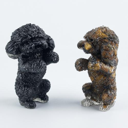 pierre gemme décoration, avec résine, chien, goutté d'époxy, différents matériaux pour le choix Vendu par PC