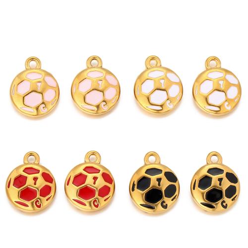 エナメル質のステンレス　ペンダント, 304ステンレススチール, ゴールドメッキ, DIY, 無色, 5パソコン/バッグ, 売り手 バッグ