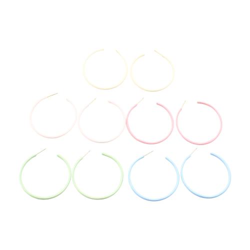 Латунь Сережка-гвоздик, плакирован золотом, ювелирные изделия моды & Женский & эмаль, Много цветов для выбора продается Пара