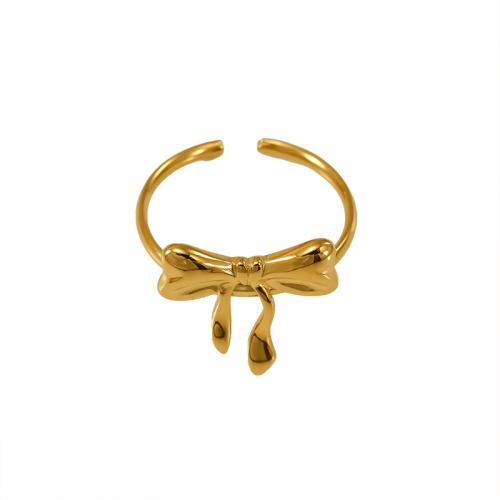 Bague en acier inoxydable, Acier inoxydable 304, Plaqué or 18K, bijoux de mode & styles différents pour le choix & pour femme, Vendu par PC