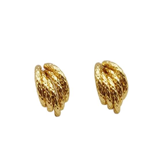 Boucle en acier inoxydable, Acier inoxydable 304, banane, Placage, bijoux de mode & styles différents pour le choix & pour femme, plus de couleurs à choisir, Vendu par paire