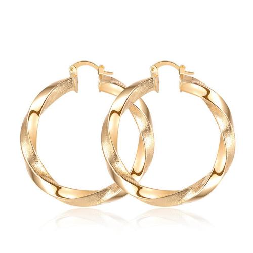 pendiente de latón, metal, Joyería & para mujer, más colores para la opción, Diameter; 5cm, Vendido por Par