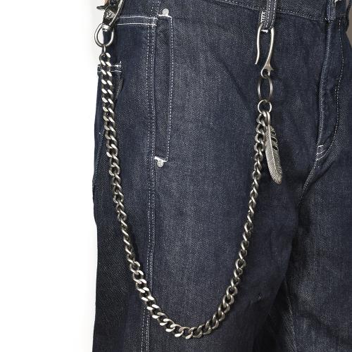 aleación de zinc cadena de cintura, con fundición, Pluma, chapado, Vintage & unisexo, longitud:aproximado 77 cm, Vendido por UD[