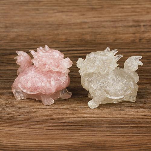 pierre gemme décoration, avec résine, animal, goutté d'époxy, différents matériaux pour le choix Vendu par PC