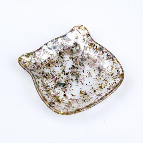 pierre gemme décoration, avec résine, chat, goutté d'époxy, différents matériaux pour le choix Vendu par PC