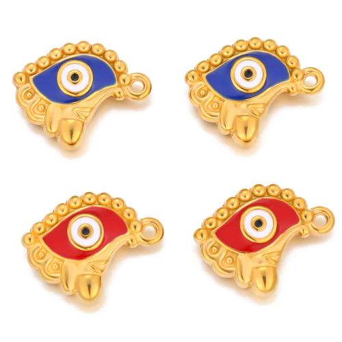 Pendentifs en acier inoxydable émail, Acier inoxydable 304, Placage de couleur d'or, DIY, plus de couleurs à choisir Vendu par sac[