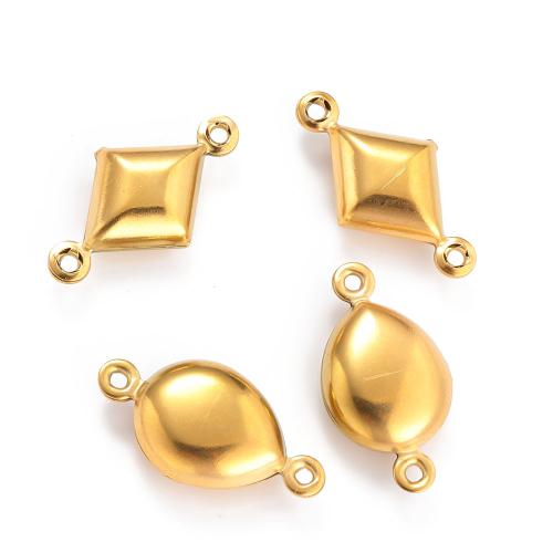 Stainless Steel Pendants, 304 Stainless Steel, gold color plated, DIY & double-hole 