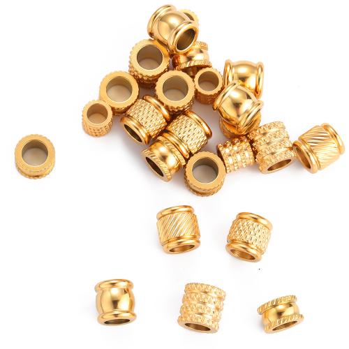 Stainless Steel Beads, 304 Stainless Steel, gold color plated, DIY 
