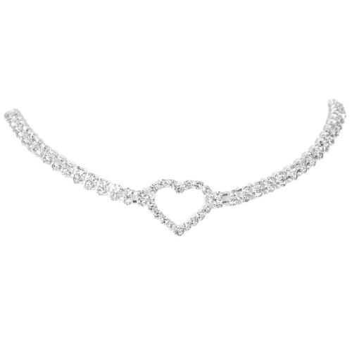 laiton collier, bijoux de mode & pour femme & avec strass, plus de couleurs à choisir, Vendu par PC