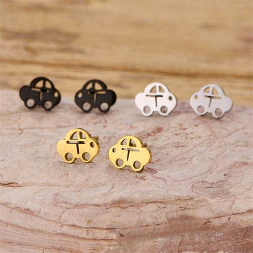Boucle en acier inoxydable, Acier inoxydable 304, voiture, Placage, bijoux de mode & styles différents pour le choix, plus de couleurs à choisir Vendu par sac