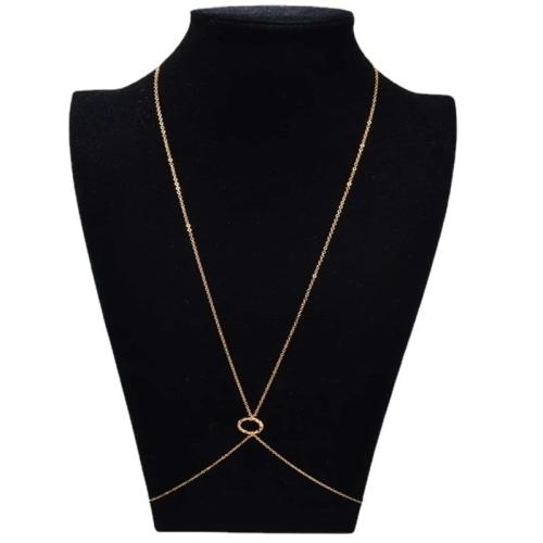 Zinklegierung Körper-Kette, plattiert, Modeschmuck, keine, 87+10CM, verkauft von PC