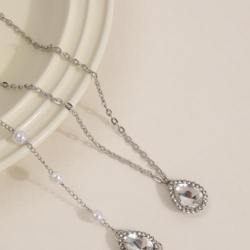 Zinklegierung Körper-Kette, plattiert, Modeschmuck, keine, 150x120x200mm, verkauft von PC