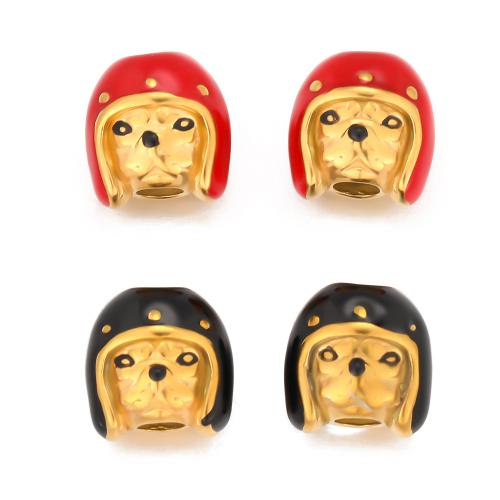 acero inoxidable 304 Abalorio, chapado en color dorado, Bricolaje & esmalte, más colores para la opción, 5PCs/Bolsa, Vendido por Bolsa[