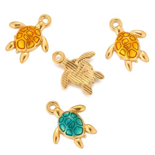 Pendentifs en acier inoxydable émail, Acier inoxydable 304, Placage de couleur d'or, DIY, plus de couleurs à choisir Vendu par sac[