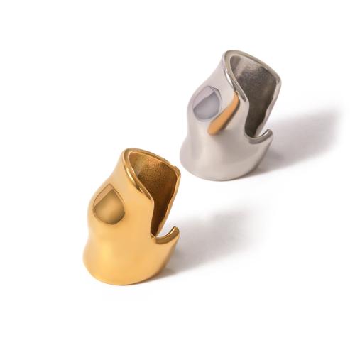 Acier inoxydable 304 Clip boucle d’oreille, Placage, bijoux de mode & pour femme, plus de couleurs à choisir, Vendu par paire